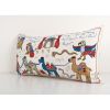 Vintage Oversize Suzani Pillow Cover with Camel Motifs, Anim | Cushion in Pillows by Vintage Pillows Store
