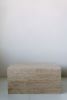 Walnut Travertine Plinth 005 | Side Table in Tables by District Loom