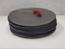 Matte Black Ceramic Plates Set | Dinnerware by YomYomceramic. Item composed of ceramic