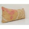 Faded Yellow Suzani Embroidery Throw Pillow Cover, Suzani | Sham in Linens & Bedding by Vintage Pillows Store. Item composed of cotton and fiber