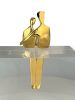 Close to Me sculpture in gold | Sculptures by YENNY COCQ