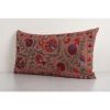 Extra Long Lumbar Cushion Kingsize Suzani Pillow Cover, Gree | Pillows by Vintage Pillows Store