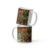 Coffee Mug - Organic Life - Abstract Colorful Geometric Art | Work by Eman's Gallery