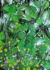 Leaves of Light – Original Green Abstract Painting on Canvas | Oil And Acrylic Painting in Paintings by Dario Moschetta