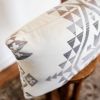 Southwestern Geometric Wool and Cotton Lumbar Pillow 16x24 | Pillows by Vantage Design