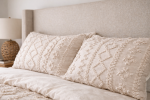 Sonoma Tufted Duvet Cover Set — Textured Cotton in Soft Whit | Linens & Bedding by Busa Designs