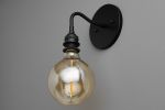 Industrial Sconce - Bare bulb Light - Model No. 8064 | Sconces by Peared Creation. Item made of brass