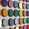 Two Hundred and Twenty Five 3D Painted Dots with Gold Painting | Collage in Paintings by Amelia Coward