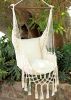 Junior White Macrame Hammock Swing Chair | SERENA IVORY JR. | Chairs by Limbo Imports Hammocks. Item composed of cotton