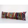 Ikat Bedding Velvet Pillow, Handwoven Silk Velvet Extra Long | Cushion in Pillows by Vintage Pillows Store