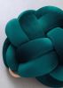 (M) Petrol Knot Ottoman | Benches & Ottomans by Knots Studio