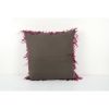 Vintage Handwoven Multi Color Turkish Flokati Rug Shagy | Cushion in Pillows by Vintage Pillows Store. Item composed of cotton and fiber