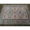 1970s Vintage Pastel Turkish Oushak Rug - 5'2'' x 7'4'' | Area Rug in Rugs by Vintage Pillows Store. Item composed of cotton and fiber