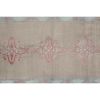 Distressed Area Rug Hand Knotted Colorful Low Pile Oushak | Rugs by Vintage Pillows Store. Item composed of cotton and fiber