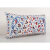 Suzani Body Pillow Made from a Vintage Uzbek Suzani, Embroid | Cushion in Pillows by Vintage Pillows Store