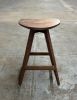 Solid Wood Swivel Bar Stool - Cupped Seat, USA Made | Chairs by Marco Bogazzi
