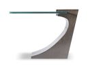 Clasp lamp table Antique brushed bronze finish. | Coffee Table in Tables by Greg Sheres. Item composed of bronze & glass