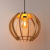 The sphere - Wooden hanging lamp (Price taxes included) | Pendants by Slice of wood / Tranche de bois
