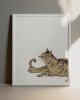Tabby Cat Art Print, Brünnhilde Valkyrie Costume Wall Art | Prints in Paintings by The Ugly Cat Studio