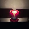 Streaky Red Glass Candleholder | Candle Holder in Decorative Objects by Sand & Iron