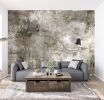 Distressed Scratched Concrete — Luxe Textures Luxury Wallpaper Mural | Wall Treatments by ELLE WALLS