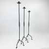 Hand Forged Iron Candelabra Set of 3 (100-110-120cm) | Candle Holder in Decorative Objects by edecrawzFC
