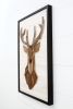 Deer Head: wood wall sculpture | Wall Hangings by Craig Forget. Item composed of wood in mid century modern or contemporary style