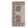 Handwoven Floral Needlepoint Embroided Kilim Rug - Turkish | Area Rug in Rugs by Vintage Pillows Store. Item composed of wool and fiber