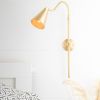 Adjustable Sconce - Bedside Sconce - Model No. 8305 | Sconces by Peared Creation. Item composed of brass