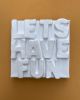 Lets Have Fun 4" x 4" | Mixed Media in Paintings by Emeline Tate. Item made of canvas with synthetic