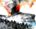 Wild Fire | Prints by Brazen Edwards Artist. Item made of canvas with paper