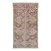 Vintage Taupe Pastel Turkish Karapinar Rug 4'10'' x 8'1'' | Area Rug in Rugs by Vintage Pillows Store. Item composed of wool and fiber