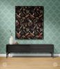 IVI - Mushroom Jacquard Woven Blanket - Original Black | Linens & Bedding by Sean Martorana. Item composed of cotton