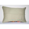 14" X 20" Vintage Turkish Lumbar Pillow | Cushion in Pillows by Vintage Pillows Store. Item made of wool