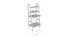 Mid Century Modern Ladder Bookshelf, Bookcase ladder | Book Case in Storage by Plywood Project. Item composed of oak wood in minimalism or mid century modern style