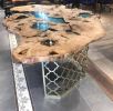 Epoxy Resin River Table - Handmade Epoxy Wooden Table | Dining Table in Tables by Tinella Collection. Item made of wood works with minimalism & contemporary style