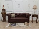Noisettier, English Style , Dark Brown ,  Synthetic Leather | Couch in Couches & Sofas by Art De Vie Furniture