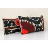 12" x 26" Set of Two Suzani Pillow Case | Sham in Linens & Bedding by Vintage Pillows Store. Item composed of fabric