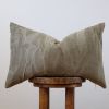 Brown/Grey Vintage Army with Plaid Lumbar Pillow 14x22 | Pillows by Vantage Design