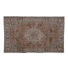 Distressed Antique Turkish Oushak Rug with All Over Floral | Area Rug in Rugs by Vintage Pillows Store. Item composed of wool & fiber