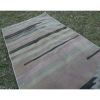 Striped Turkish Kilim Runner From Anatolia 2'2'' x 6'11'' | Runner Rug in Rugs by Vintage Pillows Store. Item composed of wool & fiber