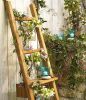 Haussmann® Teak Teak Towel Ladder 18 x 64 in H Adj Shelf | Rack in Storage by Haussmann®
