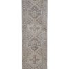 Vintage Faded Turkish Runner Rug - Designer Hallway Carpet | Rugs by Vintage Pillows Store. Item composed of wool and fiber