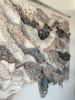 mountain wall hanging neutral tones and textures fiber art | Tapestry in Wall Hangings by Rebecca Whitaker Art. Item composed of cotton and fiber in boho or contemporary style