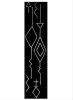 Black Nikki Handwoven Kilim Rug | Runner Rug in Rugs by Mumo Toronto Inc. Item composed of fabric