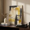 Ochre Drift | Ochre Abstract Original Painting | Oil And Acrylic Painting in Paintings by Abby May