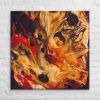 Canvas Print - Laheeb (flame) - Fluid Red Black Fire Art | Work by Eman's Gallery