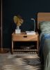 Low 70's Solid Timber Nightstand Bed side table | Bedside Table in Tables by Manuel Barrera Habitables. Item made of oak wood