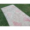 Hand-Knotted Turkish Kurdish Runner - Low Pile Pastel Tribal | Runner Rug in Rugs by Vintage Pillows Store. Item made of cotton & fiber