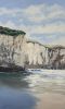 Tunnel Beach Dunedin | Oil And Acrylic Painting in Paintings by Meredith H. Item compatible with contemporary and coastal style